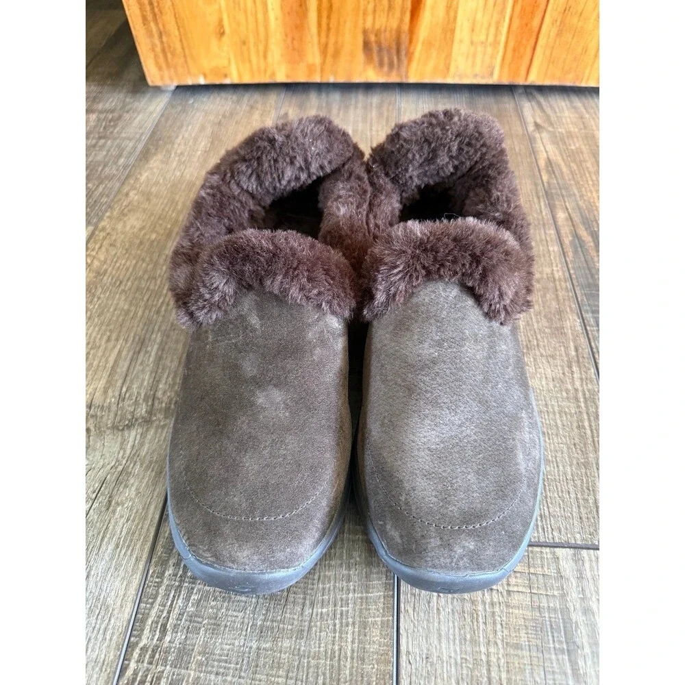 Skechers Go Walk Lounge Chillin Booties Sz. 9 Chocolate Brown